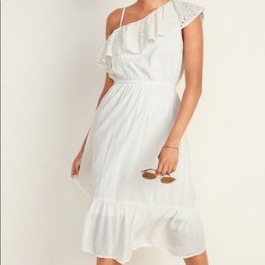NWT midi eyelet dress-XS